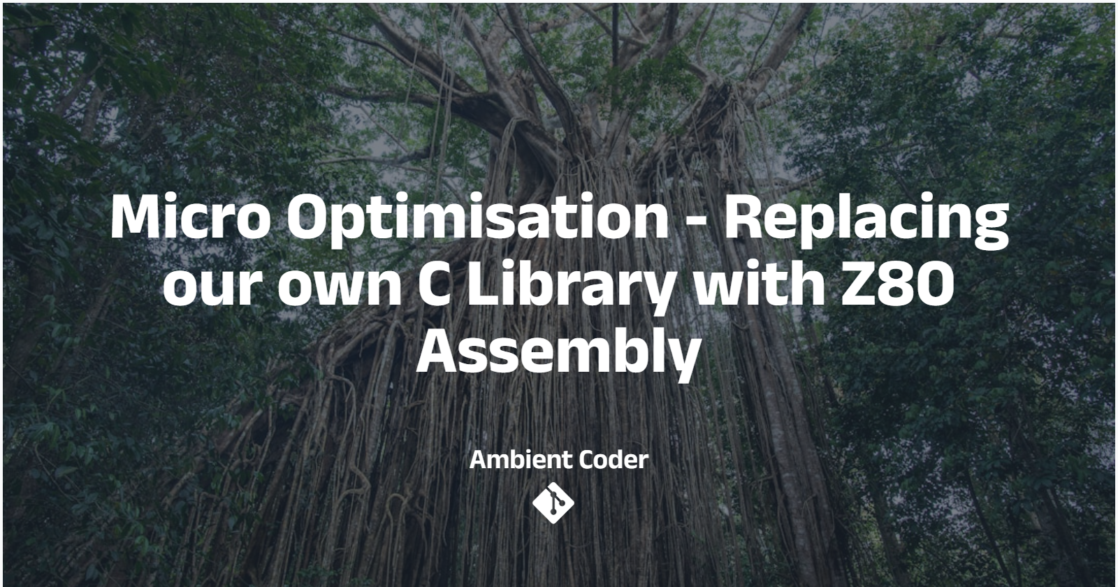 Micro Optimisation - Replacing our own C Library with Z80 Assembly